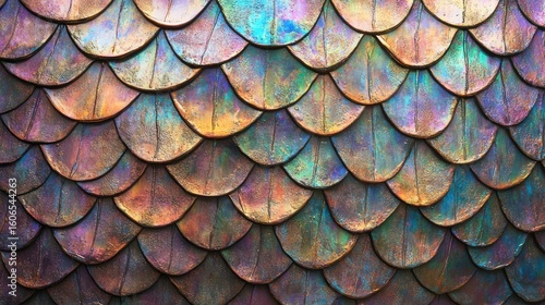 Wallpaper Mural Colorful metal scales Torontodigital.ca