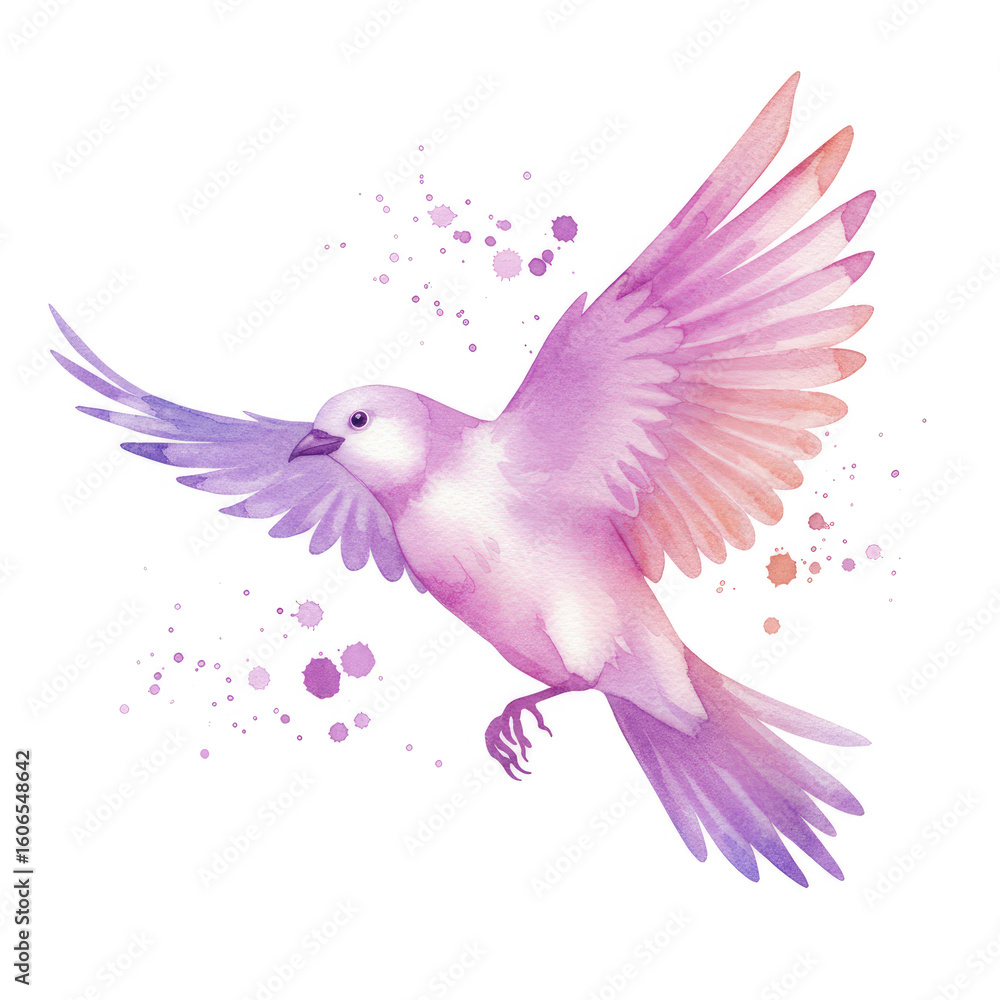 Obraz premium hummingbird with flower