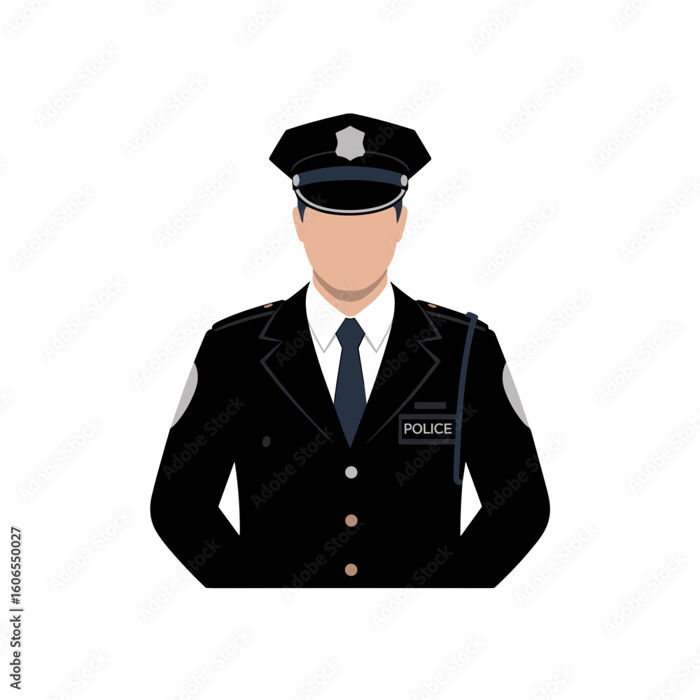 Police Officer Illustration, Law Enforcement, Graphic Design, Professional Environment Police Officer Illustration, Law Enforcement, Graphic Design, Professional Environment