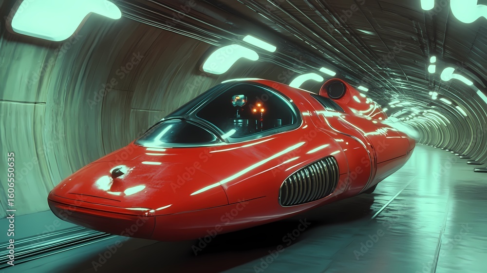 Naklejka premium Underground Tunnel Transport