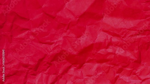 Wallpaper Mural Stop motion of blank or empty red crumpled, creased, wrinkled paper page texture background, moving sheet of paper animation, design for frame Torontodigital.ca