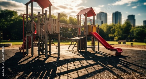 Wallpaper Mural Park playground on a sunny day Torontodigital.ca