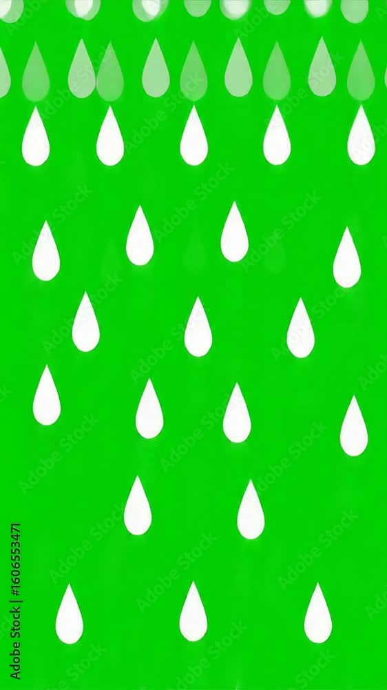 Simple green background with white water drops Simple green background with white water drops