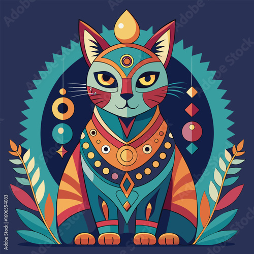 A cute cartoon animal illustration featuring an owl on a branch, perfect for pet lovers and funny design art
