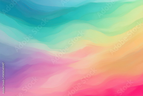 Vibrant colorful abstract painterly background, Modern rainbow texture with artistic brush strokes for pride and creative design