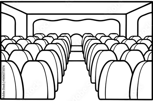 Empty Movie Theater Seating Coloring Page - Printable Public Space