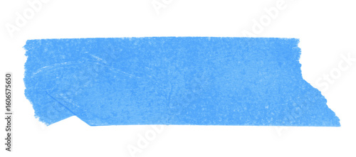 baby blue sticker paper tape washi tape high quality isolated	
