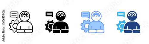 Agility icon set multiple style collection