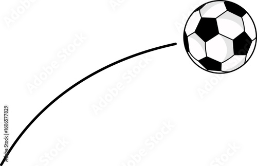 Bouncing Soccer Ball Illustration
