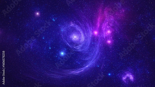 Galaxy Shimmers with Cosmic Dust. Use for Science, Web, Marketing.