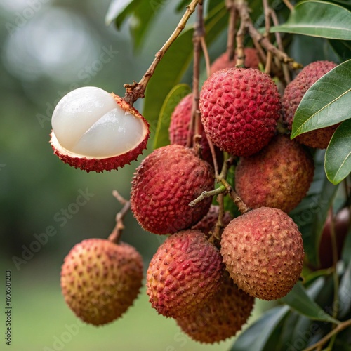 Close-up of Lychee Cluster