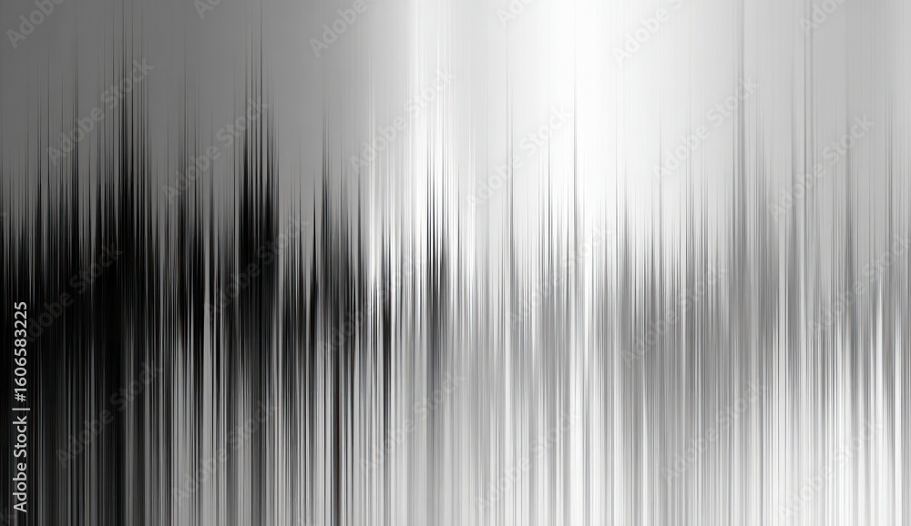 Obraz premium Abstract grayscale vertical lines with blurred edges.