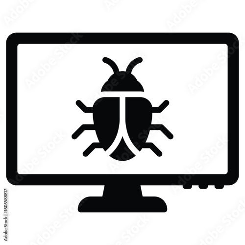 bug icon for software error and debugging