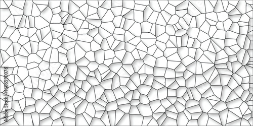 Abstract geometric cell structure texture with shading on white background ideal for design projects and backgrounds