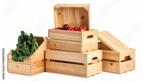 Wooden crates filled with fresh produce (1)