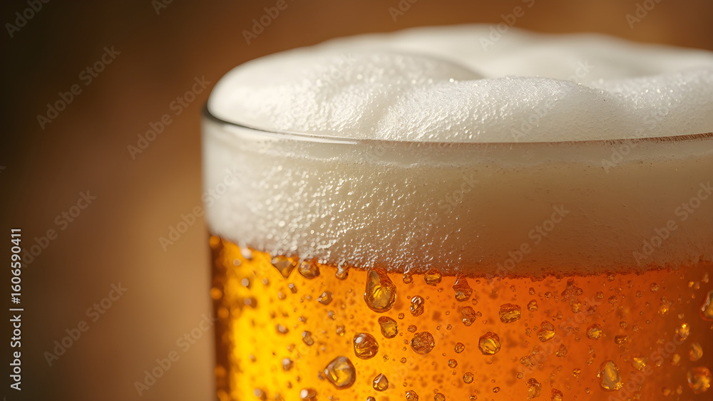 Freshly poured beer foam. Ultra realistic beer glass. Perfect foam head on beer. How to achieve beer foam perfection. Freshly poured beer foam. Ultra realistic beer glass. Perfect foam head on beer. How to achieve beer foam perfection.