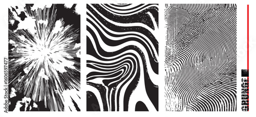 Vintage abstract grunge textures collection