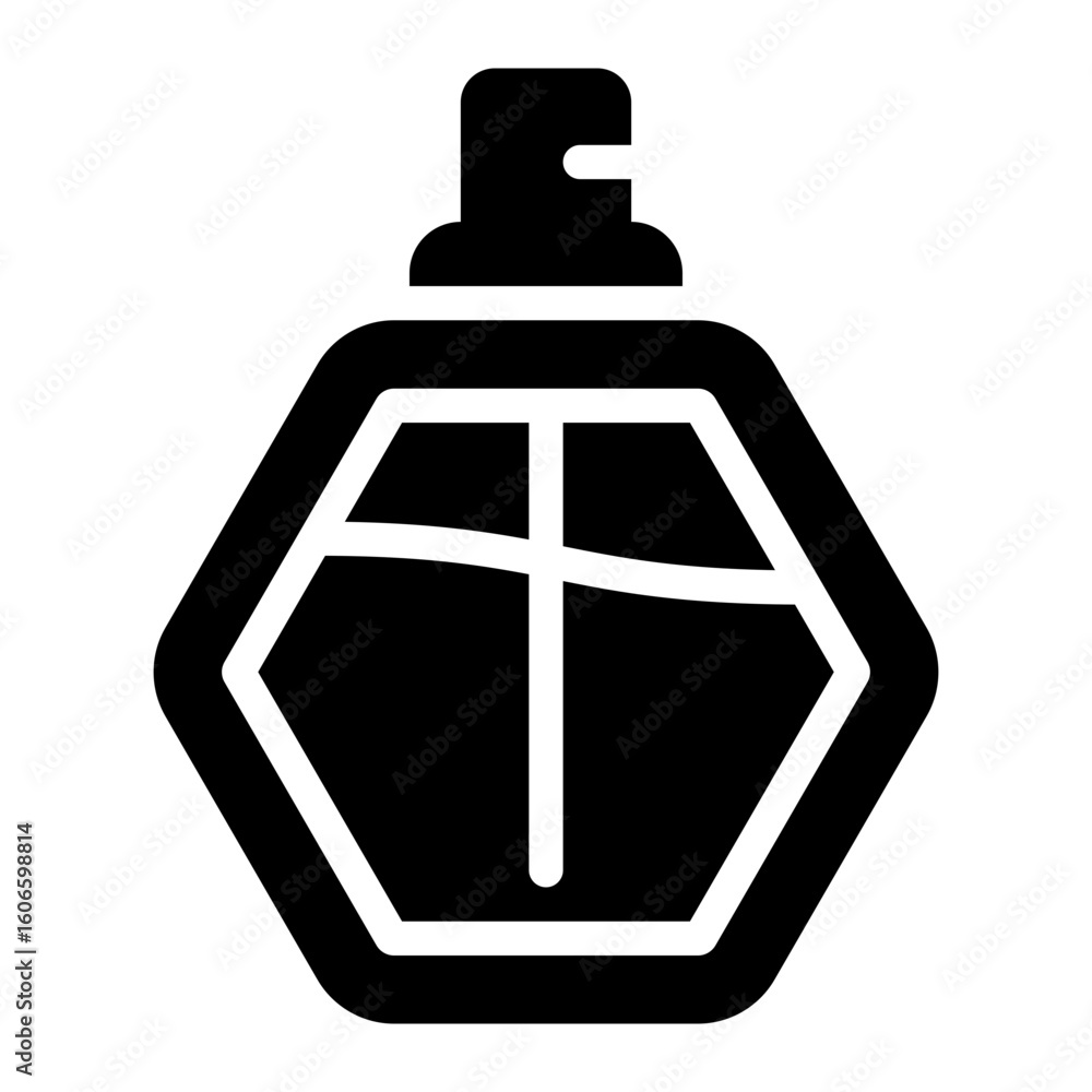 Obraz premium perfume glyph icon