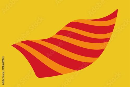 vector illustration of an orange fruit