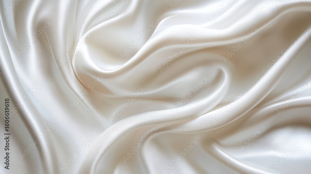 Smooth, flowing white fabric Smooth, flowing white fabric