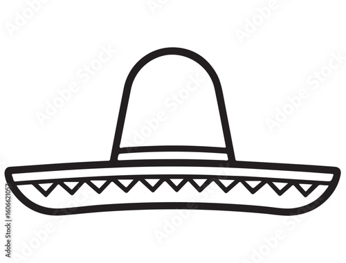SOMBRERO HAT SILHOUETTE 