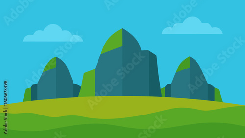 Discover the striking landscape of inselbergs isolated rock hills rising dramatically