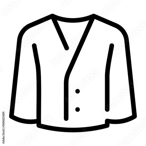 cardigan line icon