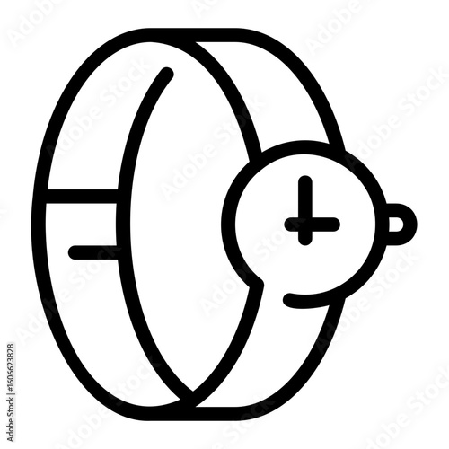 wristwatch line icon