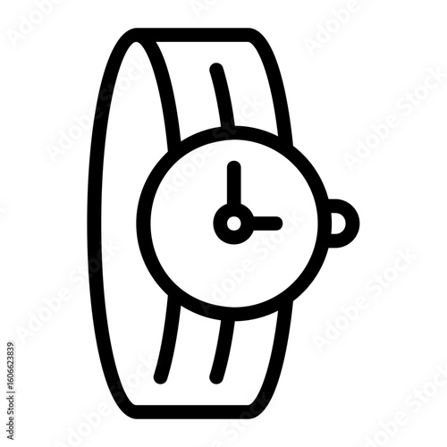 wristwatch line icon