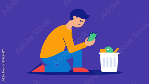 Person Doing a Digital Detox Putting Away the Phone for Wellness