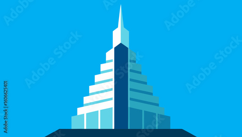 A Modern Skyscraper Viewed From Below Capturing Grandeur