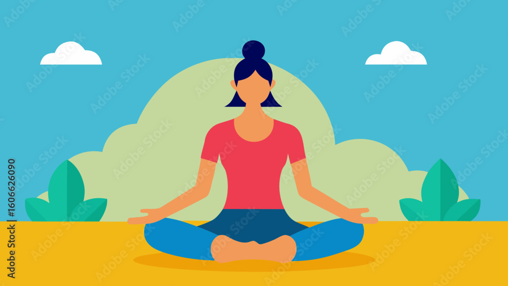 custom made wallpaper toronto digitalPeaceful Yoga Practitioner In Serene Setting Wellness Meditation