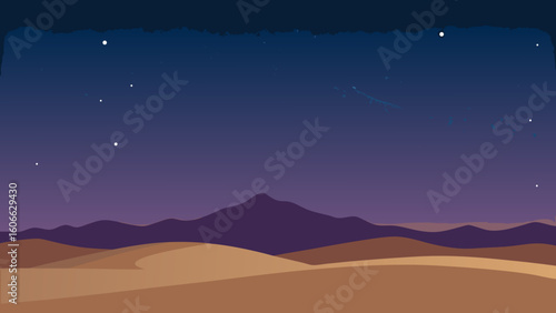 Gaze upon a vast empty desert plain at night with the Milky Way