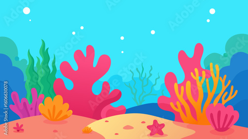 Explore a vibrant coral reef teeming with diverse marine life