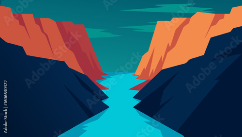 Witness the incredible deep gorge of a river with its sheer walls of rock