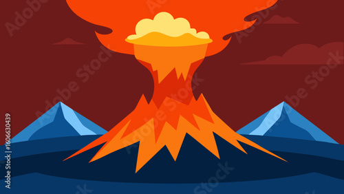 Explore the amazing fire and ice landscape of a dramatic volcanic region