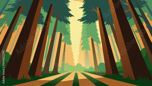 Explore a Dense Old Growth Redwood Forest Featuring Colossal Trees