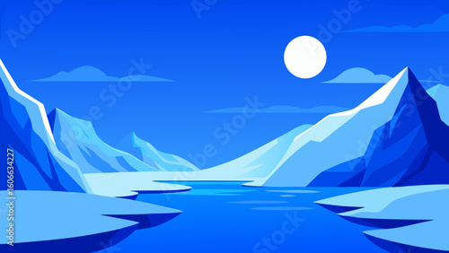 Explore a Secluded Vast Untouched Arctic Landscape with Pristine Snow