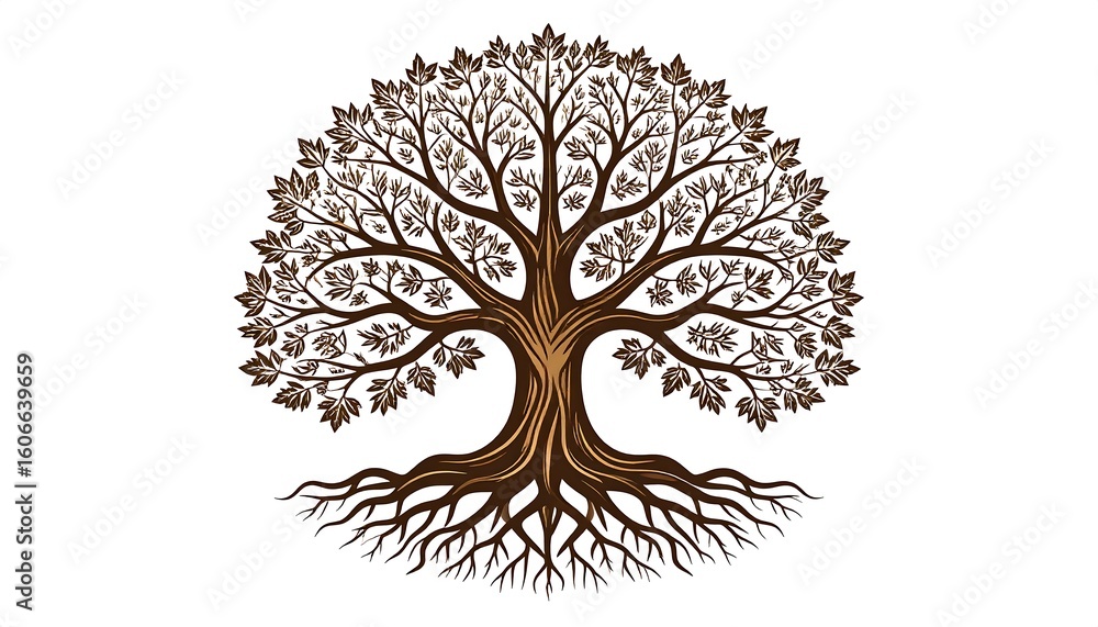 Obraz premium Ornate tree graphic