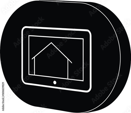 Smart Home Control Panel Touchscreen Icon