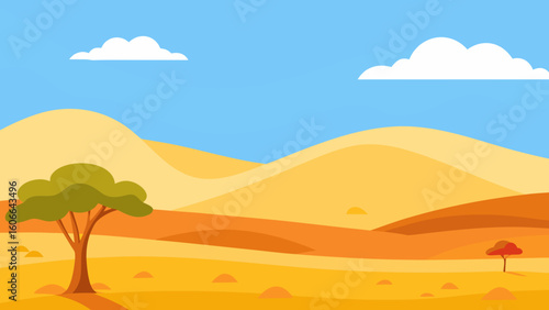Savanna Landscape with Gentle Breeze