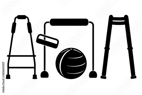 Rehabilitation and mobility aids collection