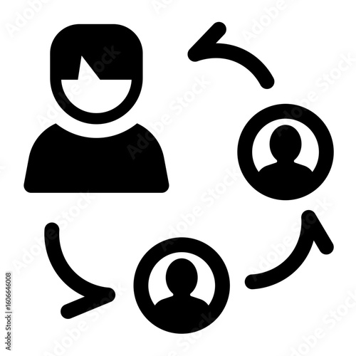 Teamwork Cycle Icon