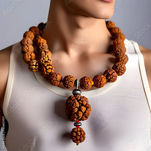 Rudraksha Mala Religious Spiritual Necklace
