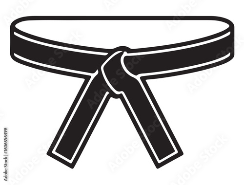  TAEKWONDO BELT SILHOUETTE