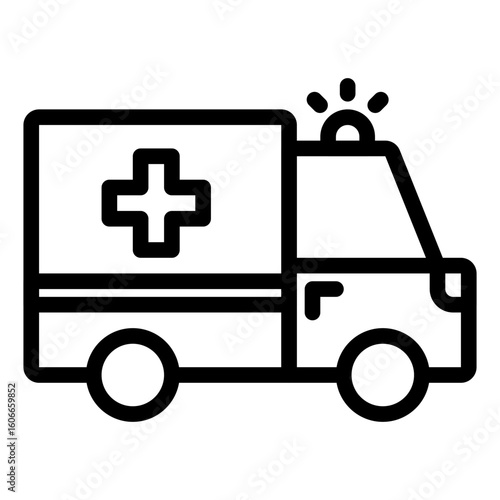 Medical Emergency Vehicle Icon