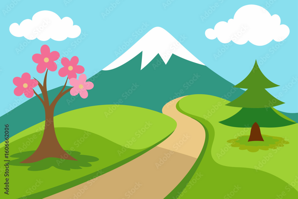 Obraz premium spring trail wonders