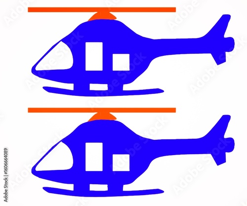 Helicopter vector art work Illustration