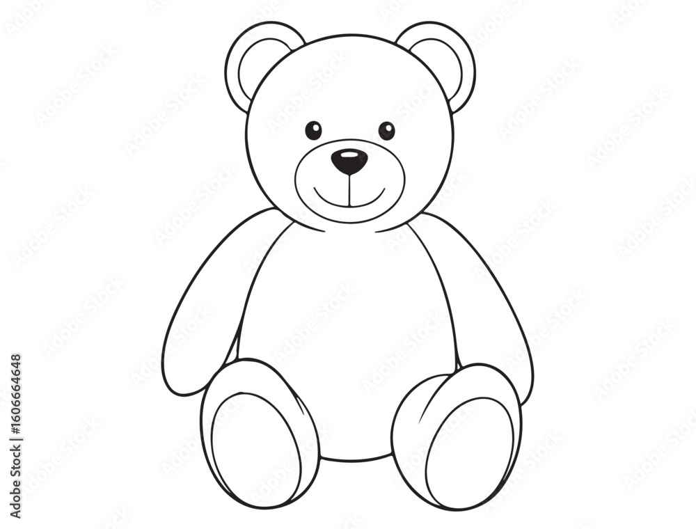 Obraz premium TEDDY BEAR SILHOUETTE