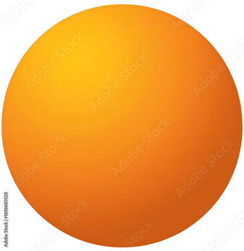 Single, vibrant orange sphere